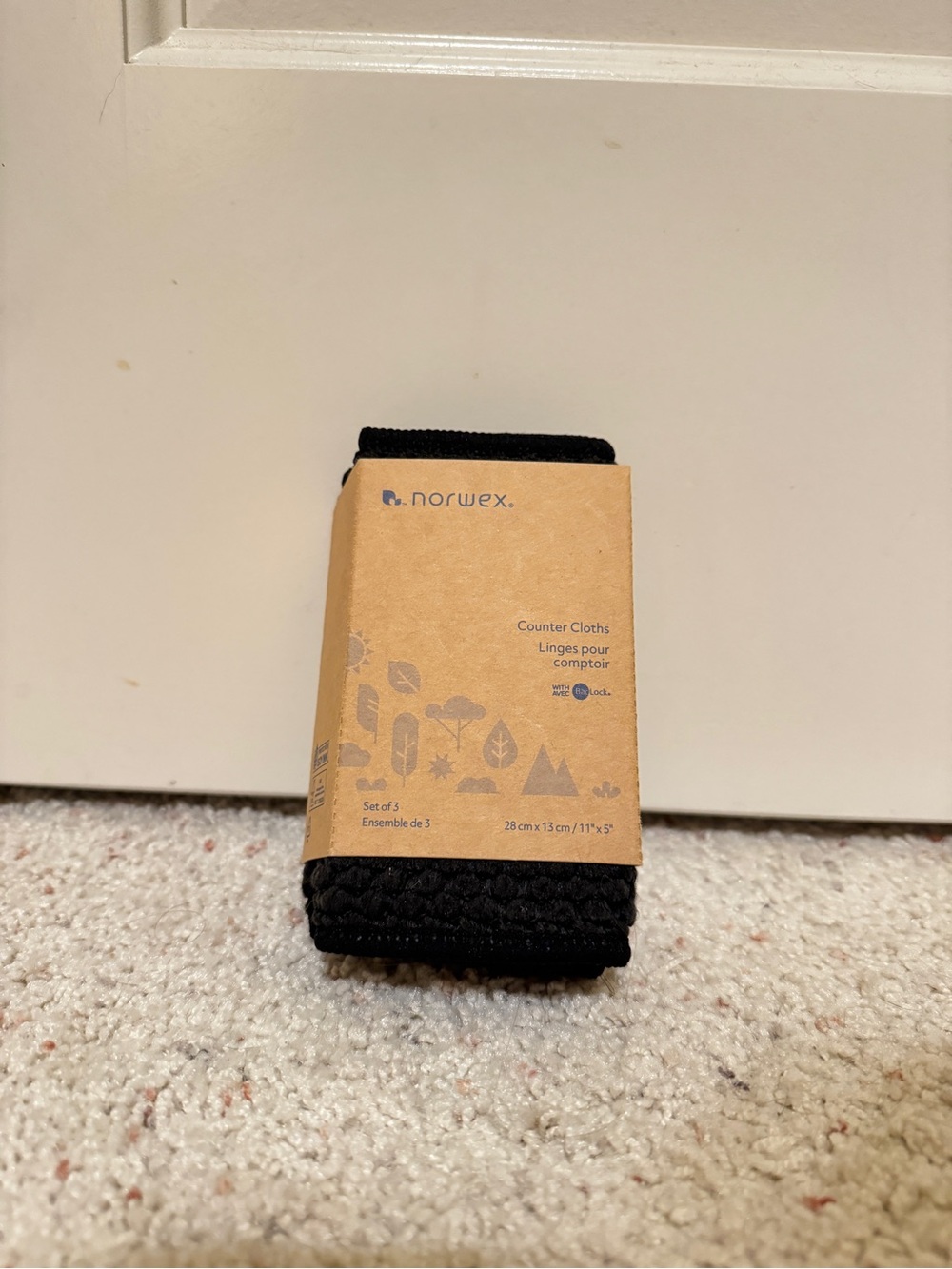 Norwex Black Counter Cloths - Pack of 3